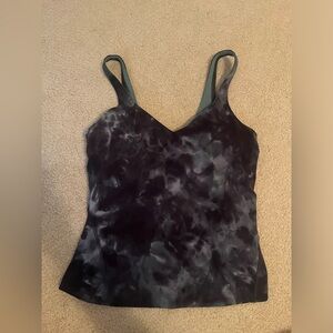 lululemon blue marble align top